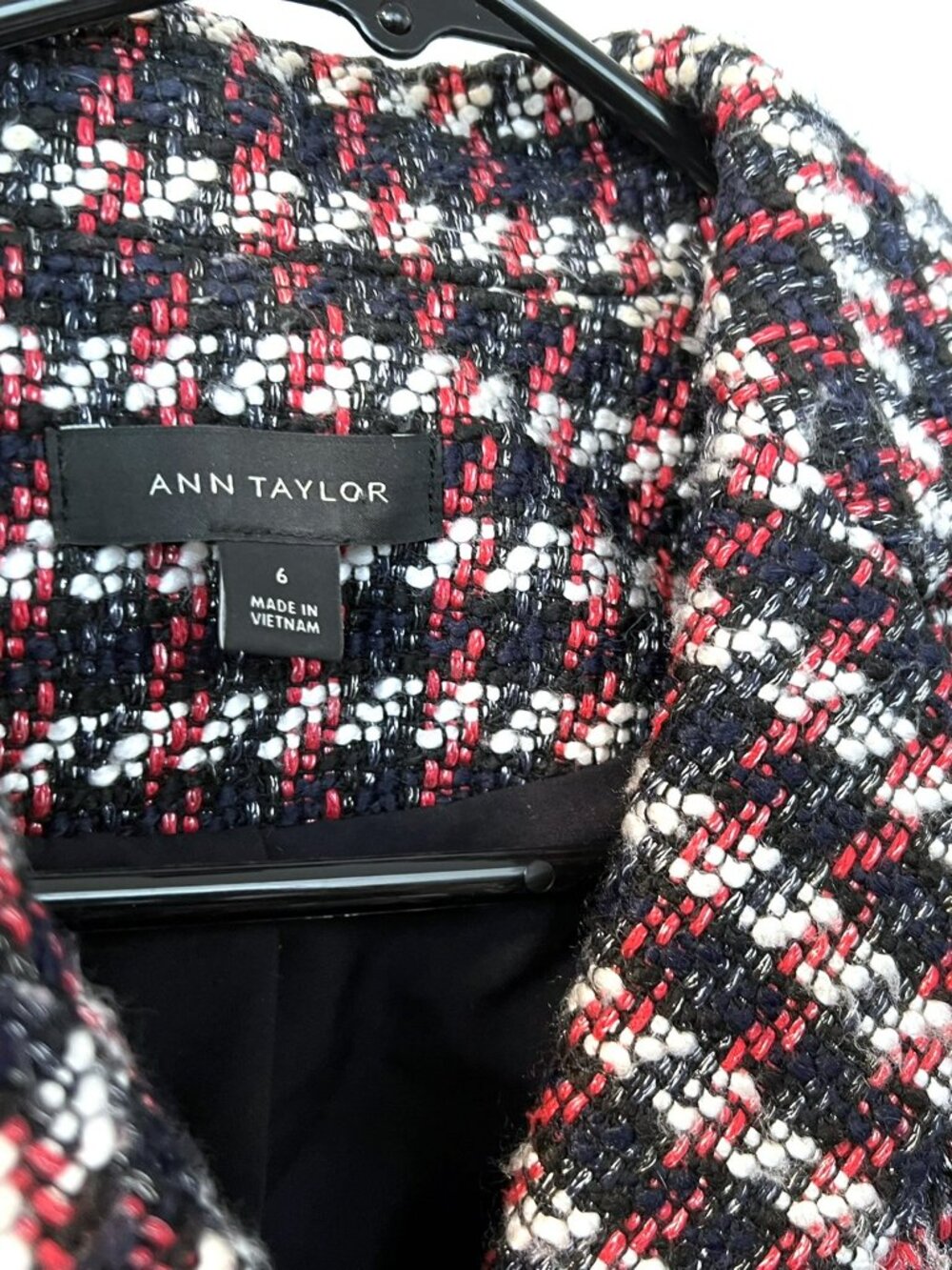 Boxy cropped tweed jacket, Ann Taylor 6